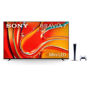 imageSony 55 Inch Mini LED QLED 4K Ultra HD TV BRAVIA 7 Smart Google TV ampamp PlayStation 5 Digital Edition Console Slim