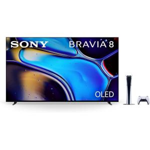 imageSony 55 Inch OLED 4K Ultra HD TV BRAVIA 8 Smart Google TV ampamp PlayStation 5 Digital Edition Console Slim