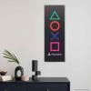imageSony PlayStation White Controller Gallery Wrapped Canvas Wall Decor  PlayStation Wall Art for Game Room or Teen BedroomBlackGreen