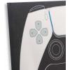 imageSony PlayStation White Controller Gallery Wrapped Canvas Wall Decor  PlayStation Wall Art for Game Room or Teen BedroomBlackWhite
