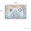 imageSony PlayStation White Controller Gallery Wrapped Canvas Wall Decor  PlayStation Wall Art for Game Room or Teen BedroomGray