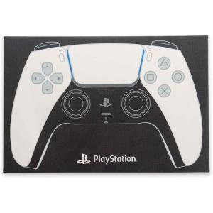 imageSony PlayStation White Controller Gallery Wrapped Canvas Wall Decor  PlayStation Wall Art for Game Room or Teen BedroomBlackWhite