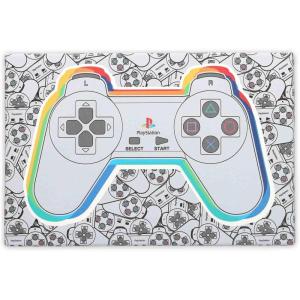 imageSony PlayStation White Controller Gallery Wrapped Canvas Wall Decor  PlayStation Wall Art for Game Room or Teen BedroomGray