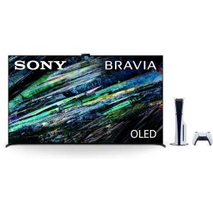 imageSony QDOLED 55 inch BRAVIA XR A95L Series 4K Ultra HD TV Smart Google TV ampamp PlayStation 5 Disc Edition Console Slim