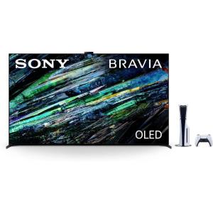 imageSony QDOLED 65 inch BRAVIA XR A95L Series 4K Ultra HD TV Smart Google TV ampamp PlayStation 5 Disc Edition Console Slim